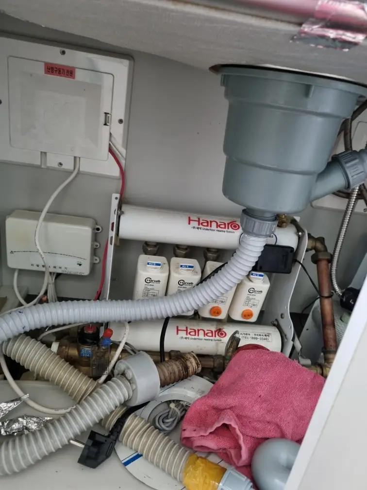 싱크대 배수구통 교체 8